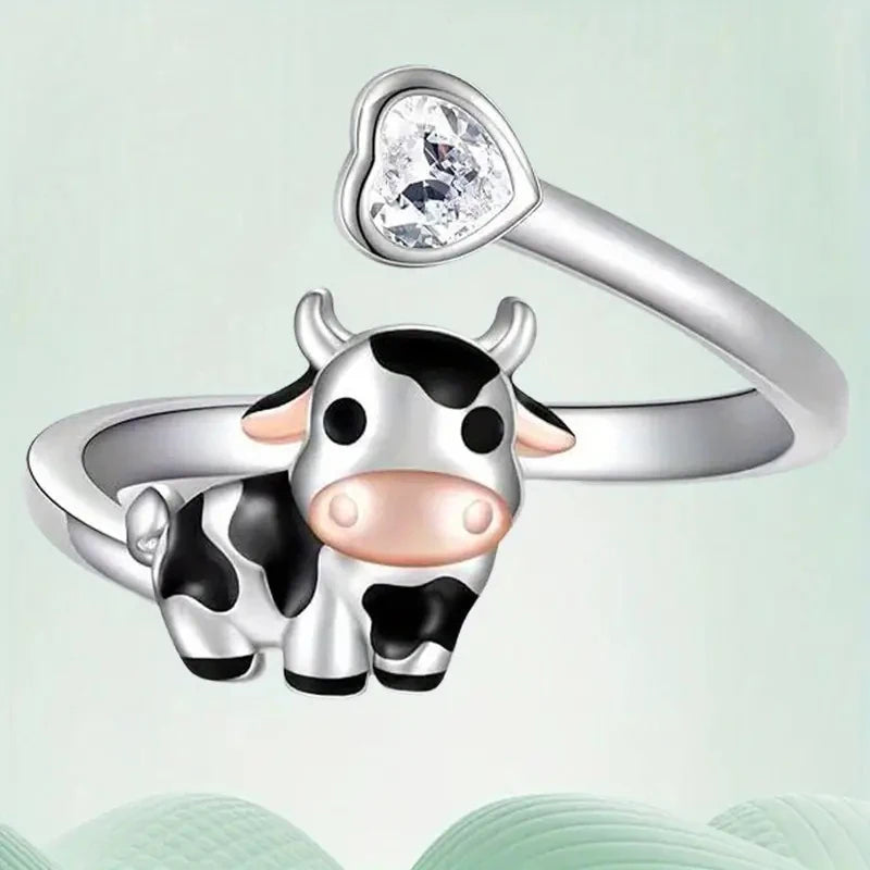 Cute Cow Promise Ring