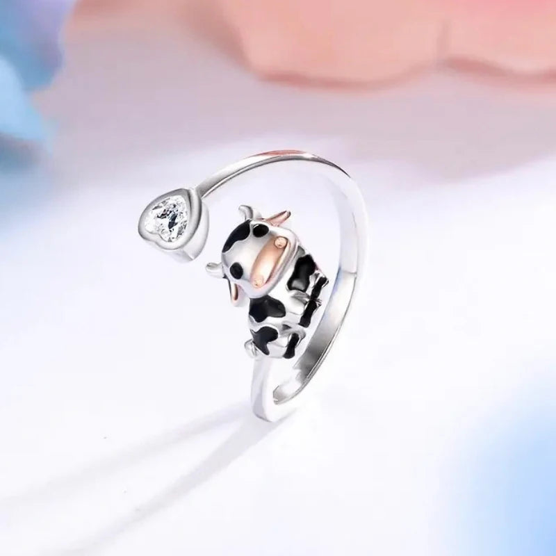 Cute Cow Promise Ring